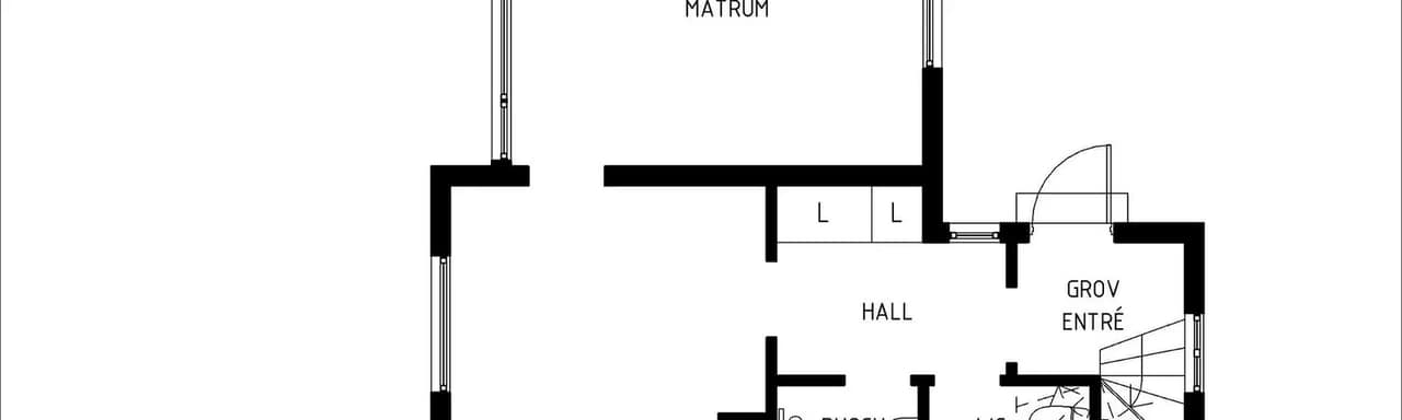 Planritning för Lambarövägen 21