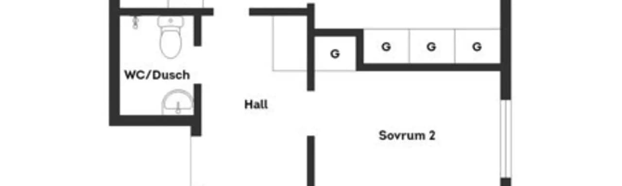 Planritning för Brånerydsvägen 14