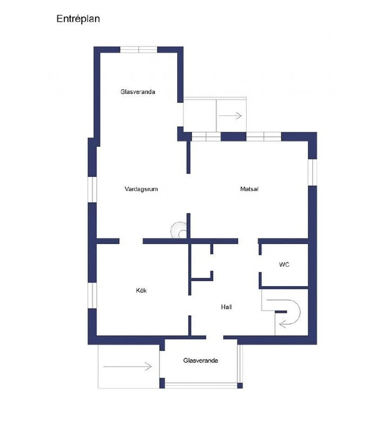Floor plan for Trädgårdsgatan 5C