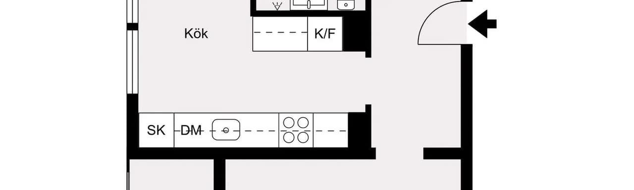 Floor plan for Regissörgatan 7