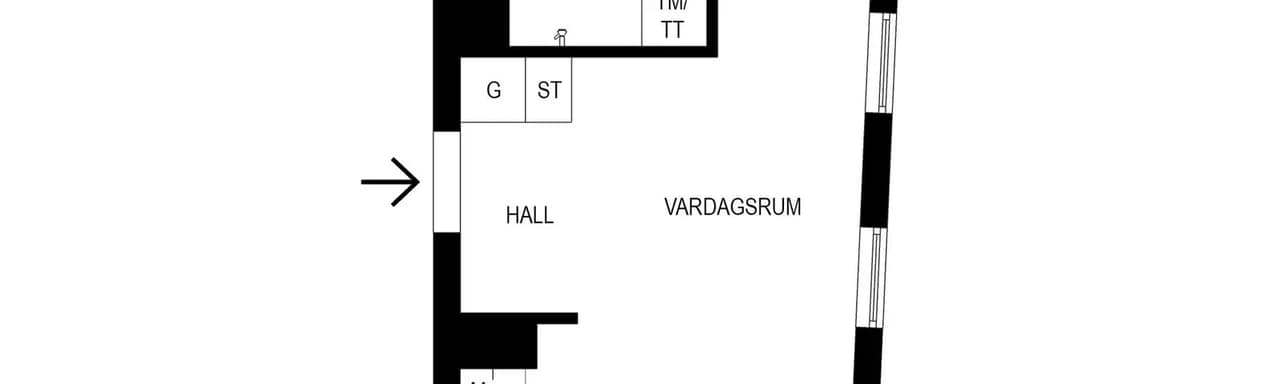 Floor plan for Brogatan 16 vån 4/4!