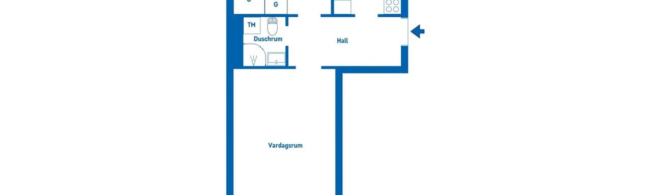 Floor plan for Fredsgatan 39AB