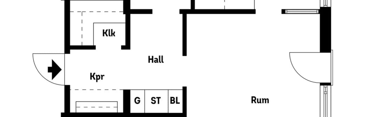 Floor plan for Norevägen 23C