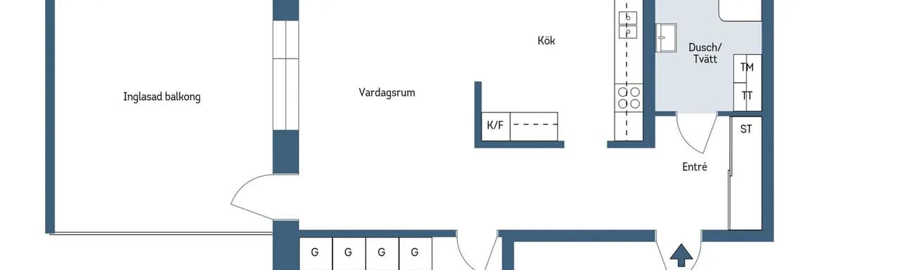 Floor plan for Sjövallavägen 12