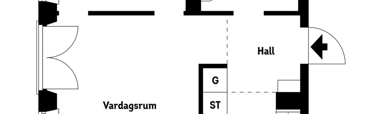 Floor plan for Anteliigatan 7B