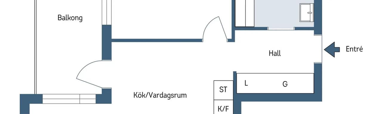 Floor plan for Östra Finnbodavägen 11C