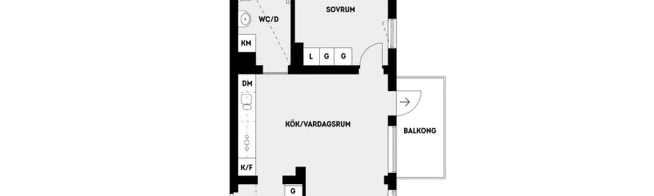 Floor plan for Hägerneholmsvägen 8B