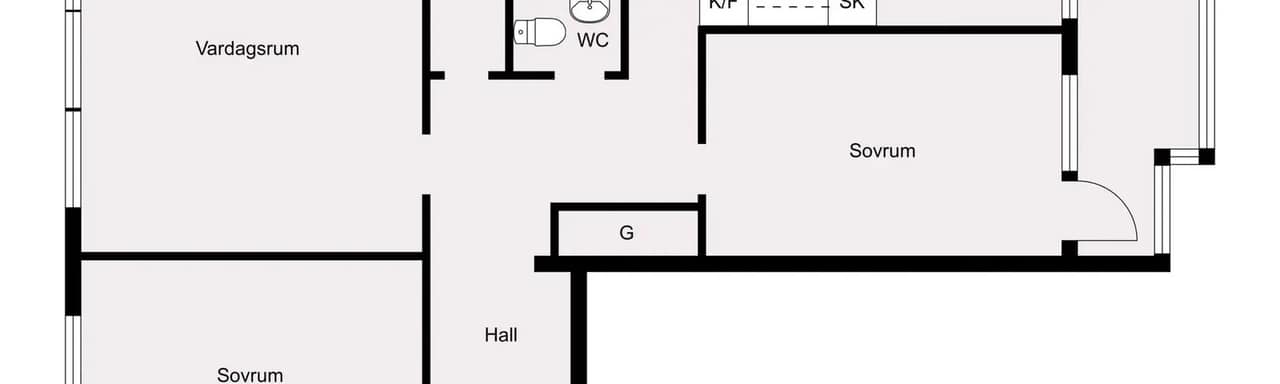 Floor plan for Von lingens väg 9
