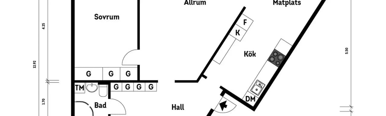 Floor plan for Fastlagsgatan 39