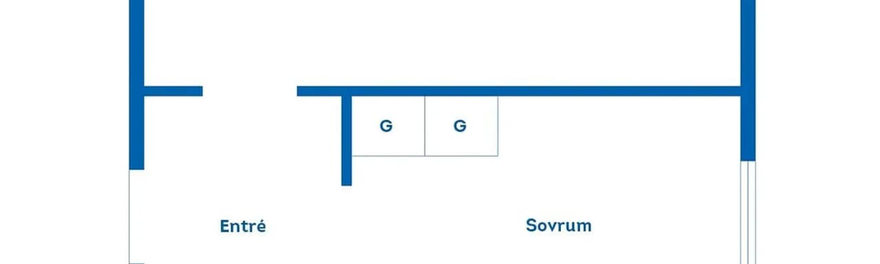 Planritning för Staketgatan 12B