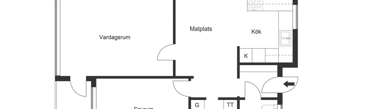Planritning för Loftvägen 19