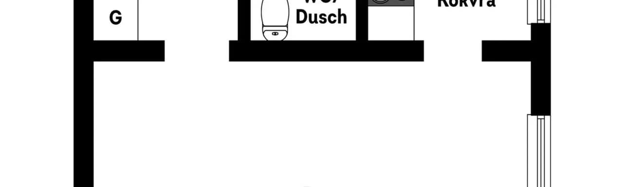 Floor plan for Gustavsbergsvägen 1C