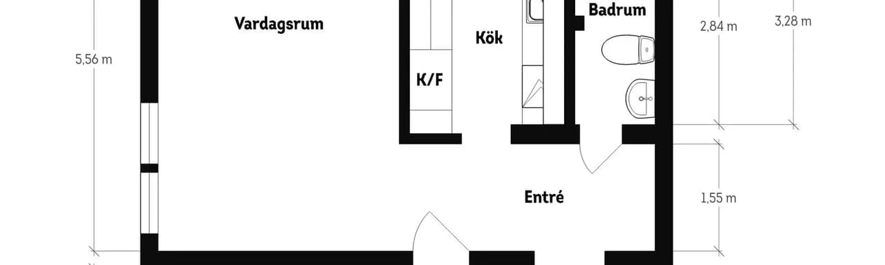 Floor plan for Topasgatan 77