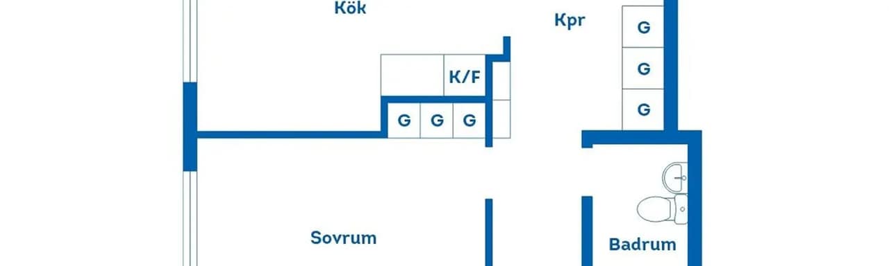 Floor plan for Herrhagsvägen 7B