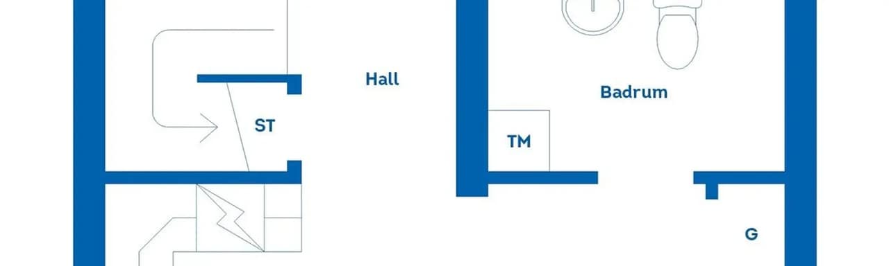 Planritning för Grafikergatan 51A