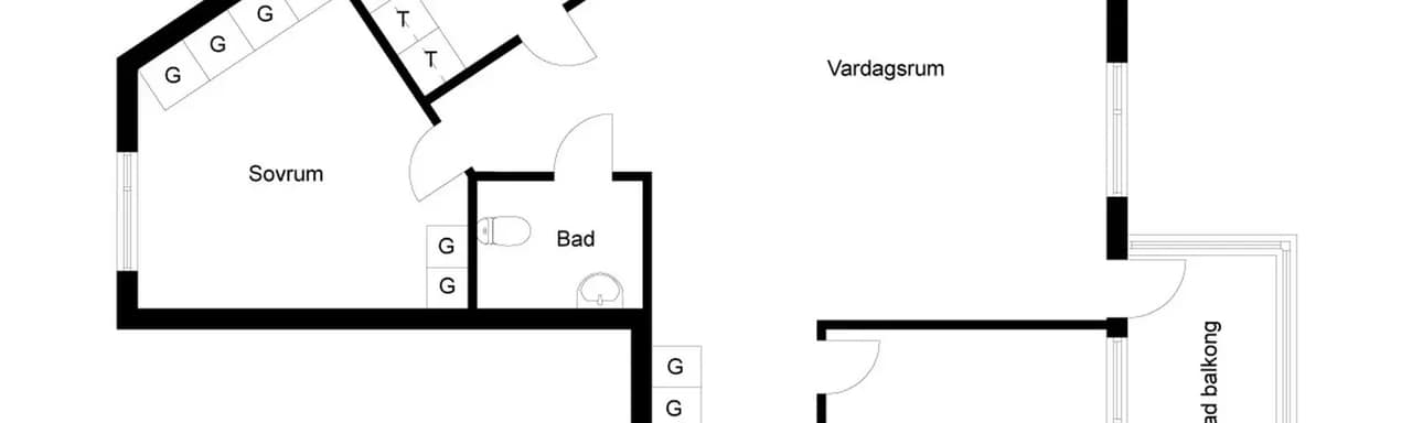 Floor plan for Kvillegatan 29