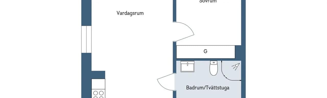 Planritning för Krusbärsvägen 34