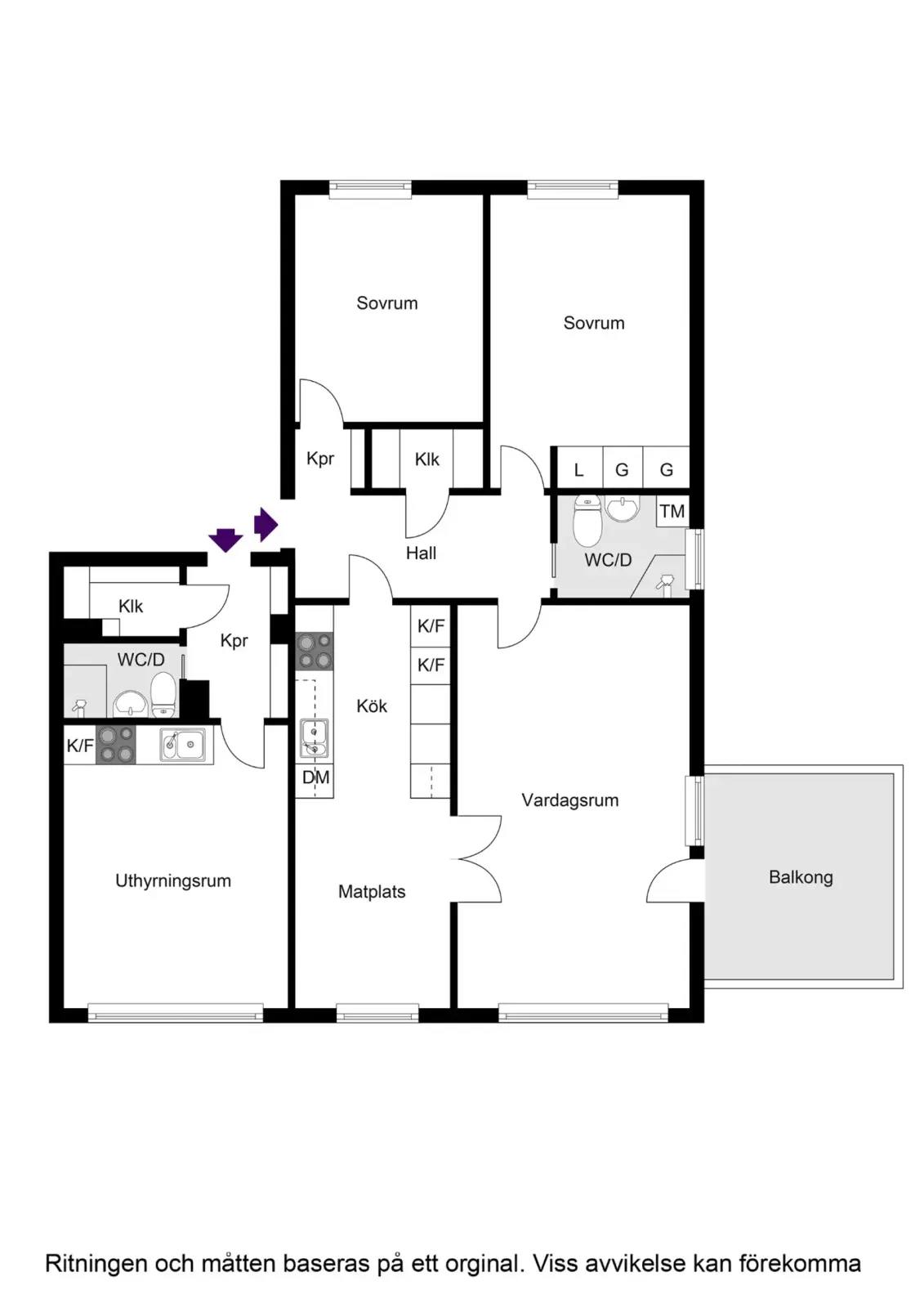 Floor plan for Radarvägen 35