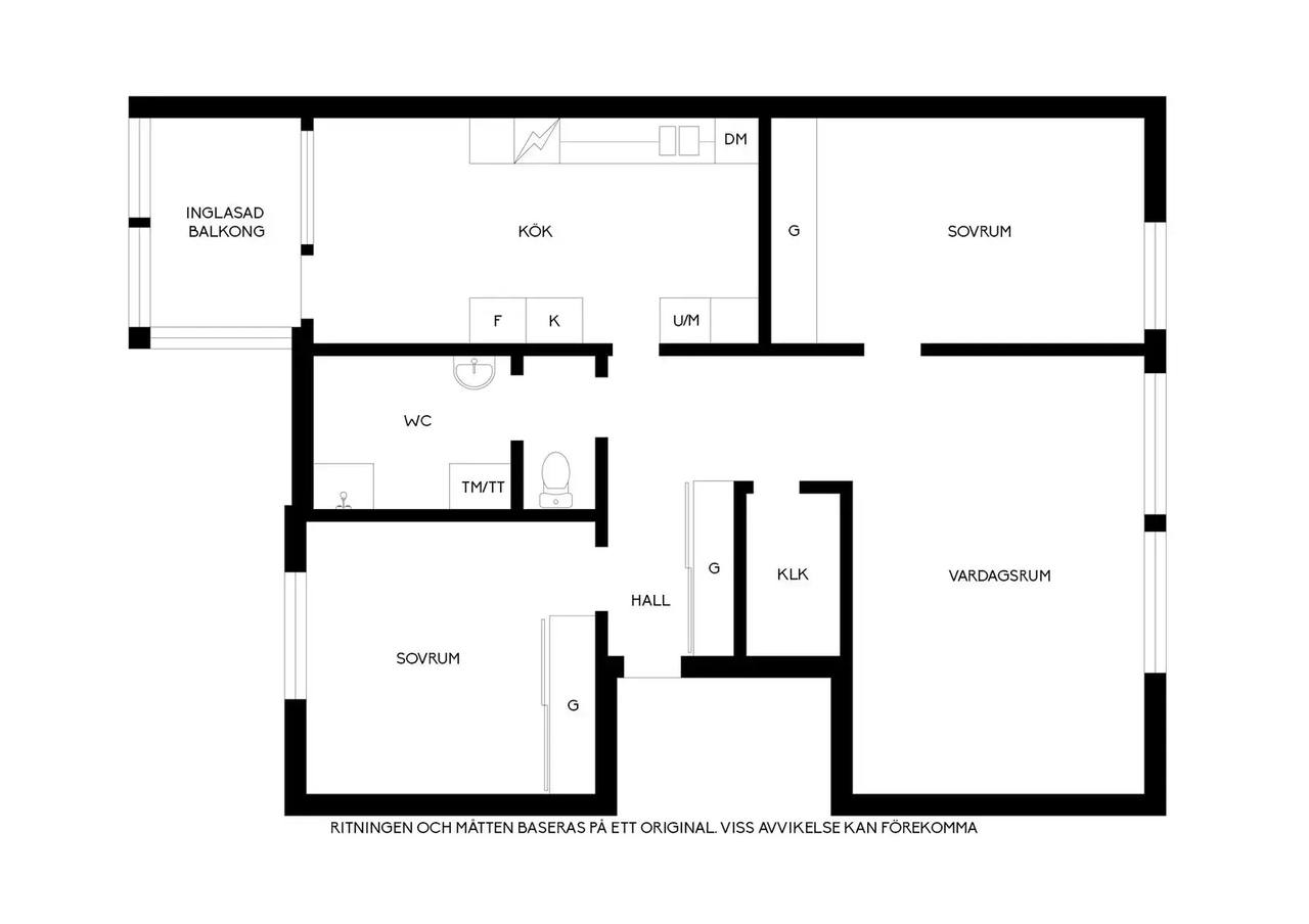Floor plan for Snöstorpsvägen 12D