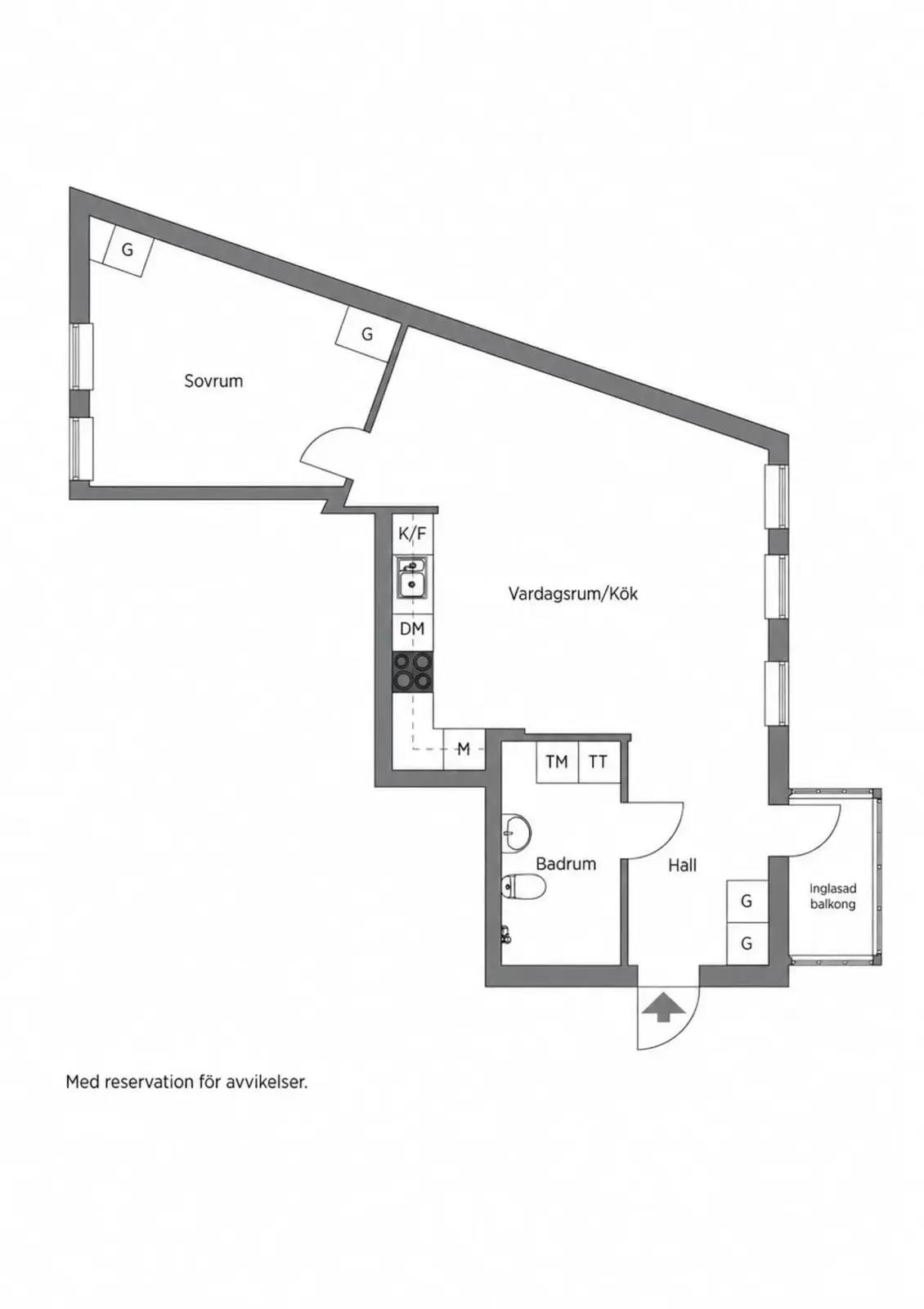Floor plan for Sveaborgsgatan 11