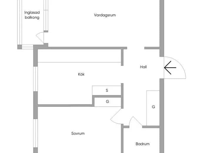 Floor plan for Fastlagsgatan 27
