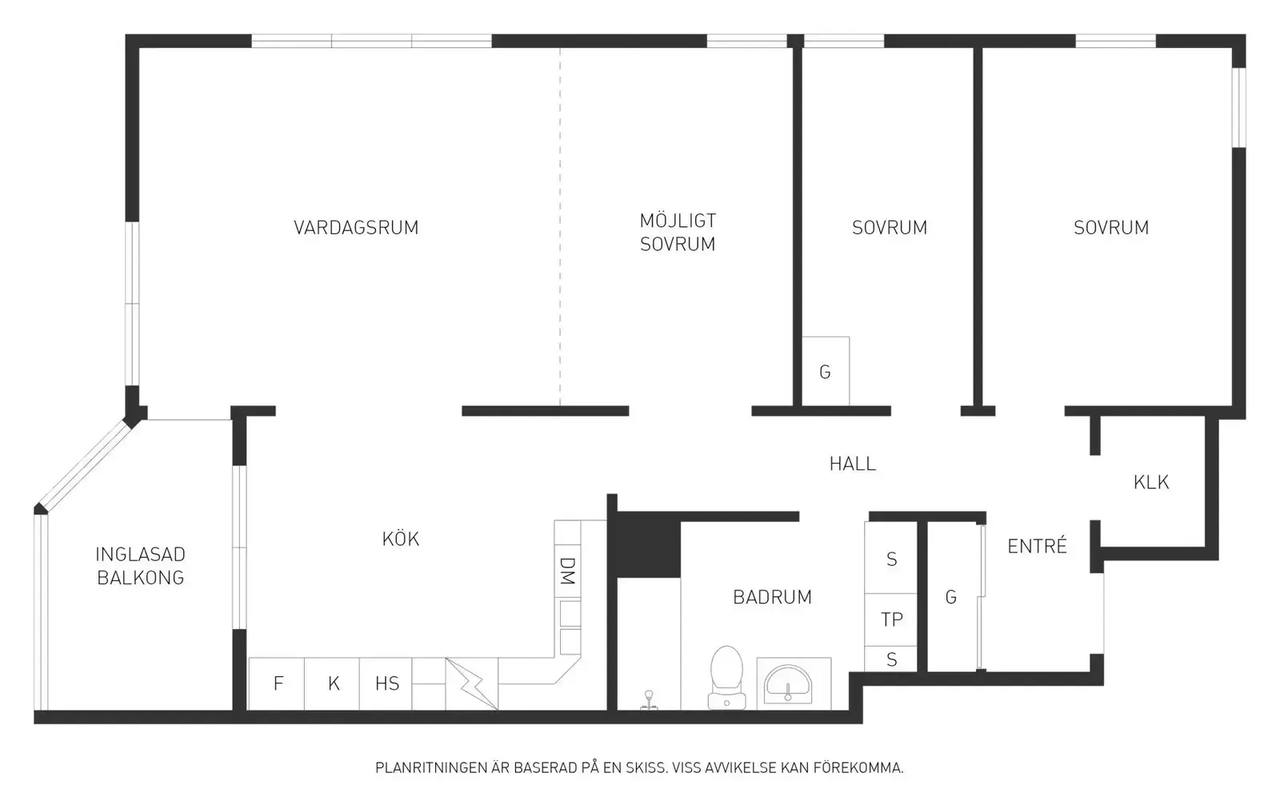 Planritning för Stora gatan 53A