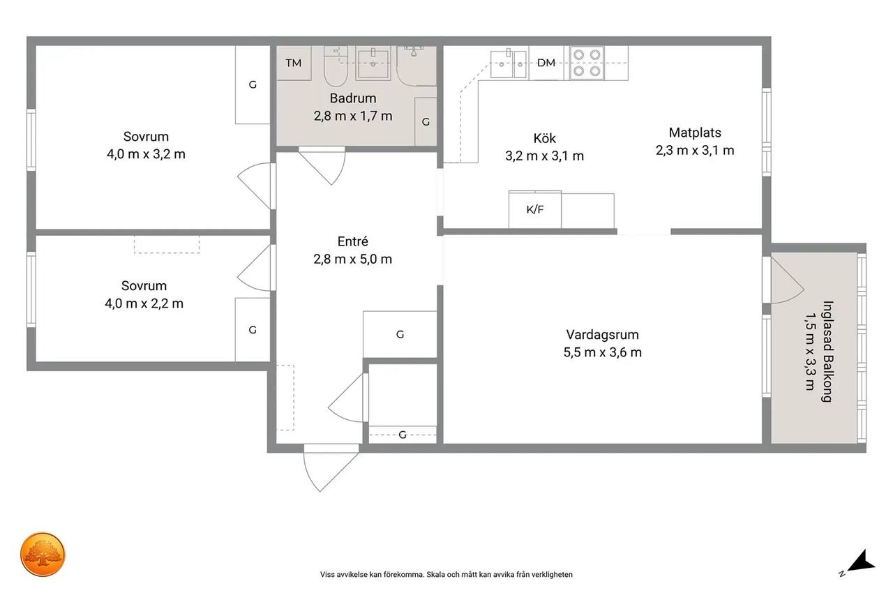 Planritning för Bangatan 26