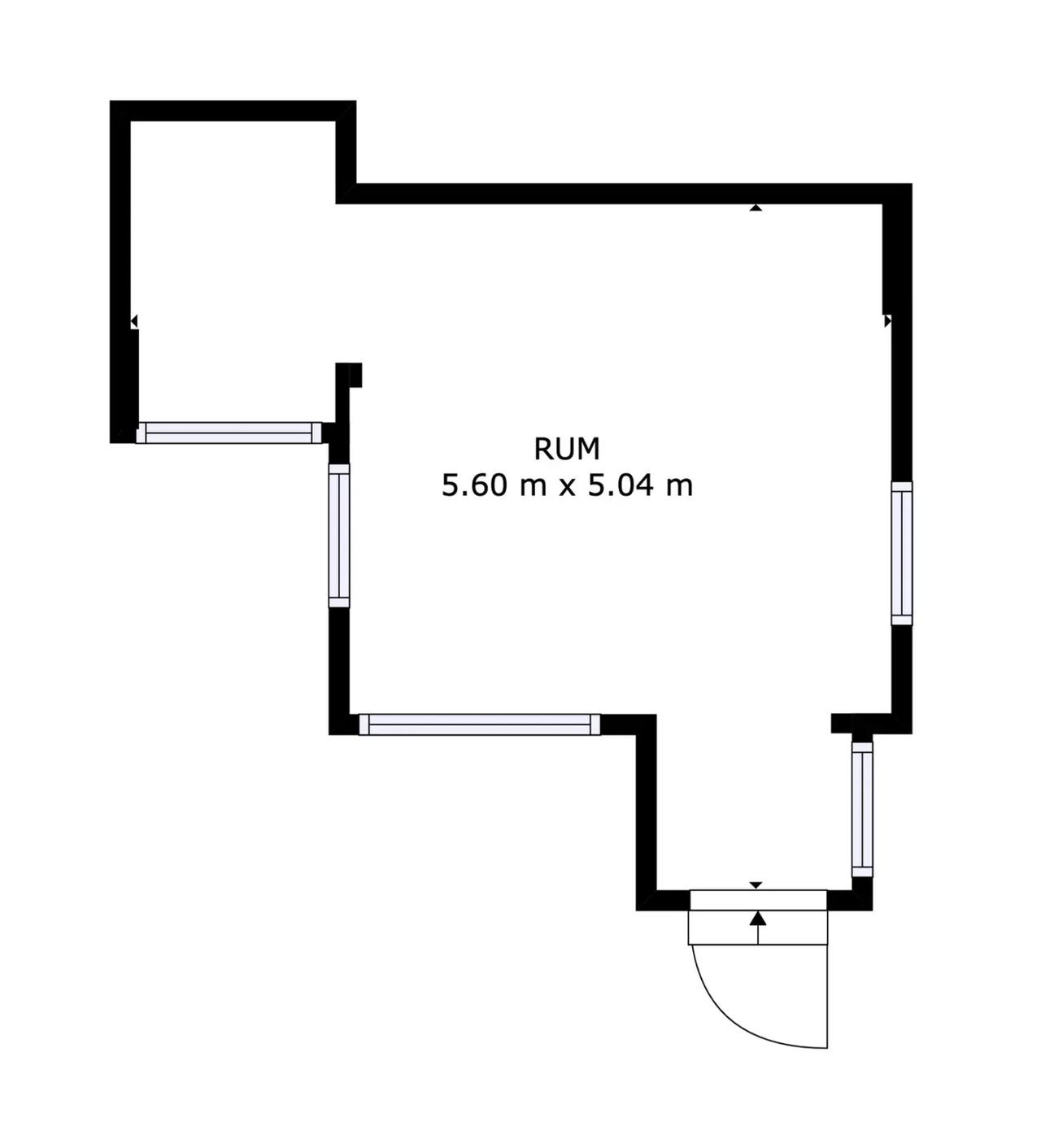 Floor plan for Holmagången 21