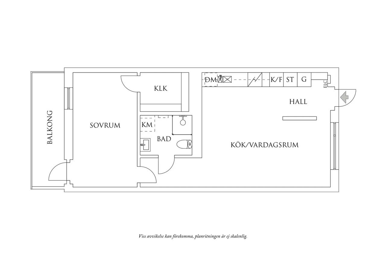 Planritning för Gamla Kronvägen 49