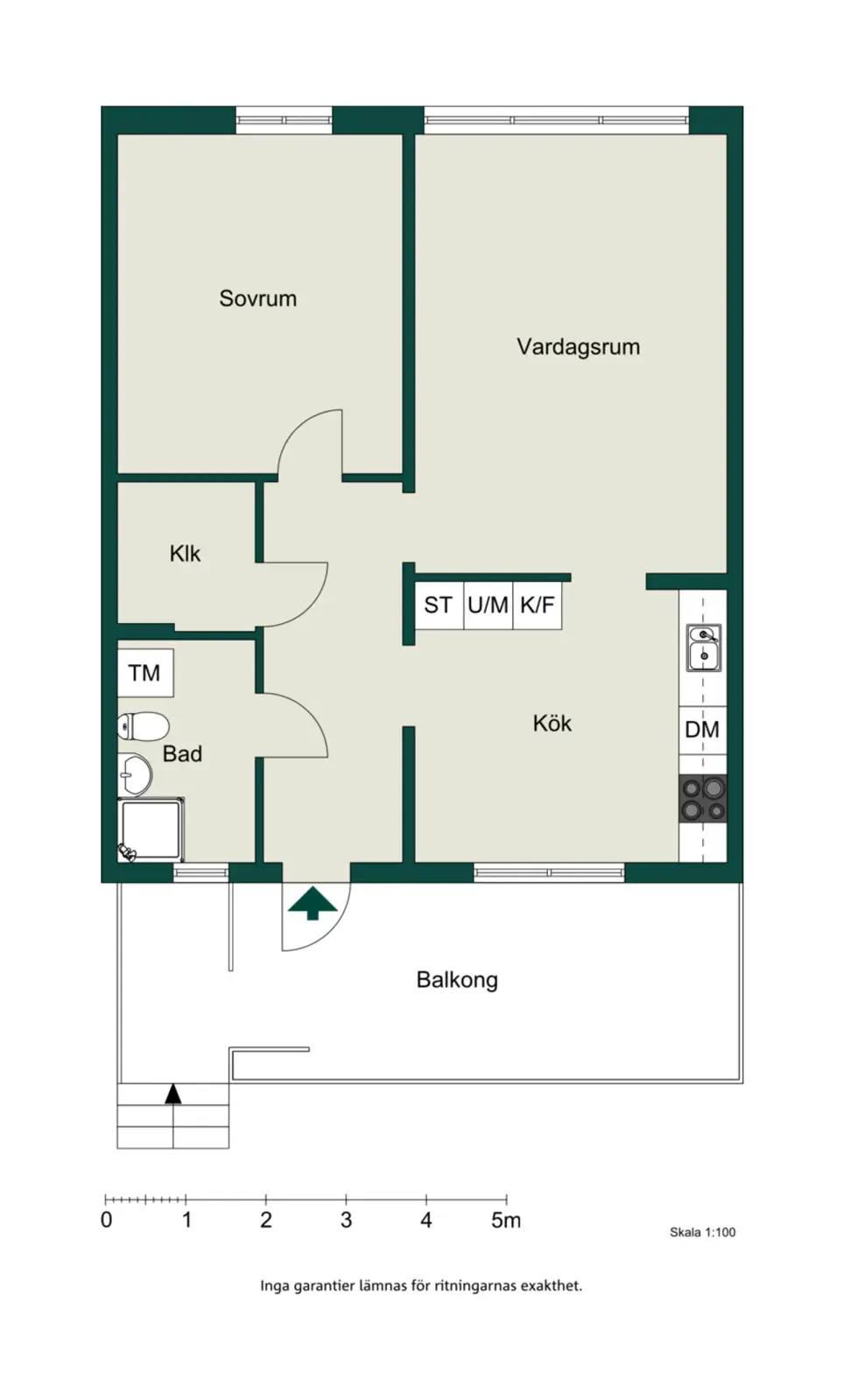 Floor plan for Norrlidsvägen 86D
