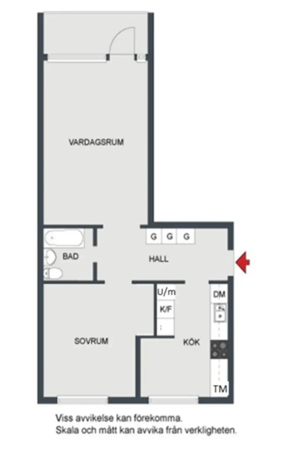Planritning för Byalagsvägen 26