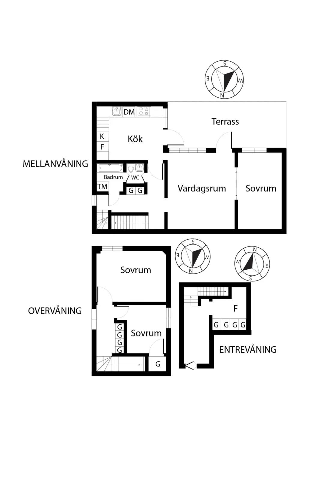 Planritning för Dalbobranten 28