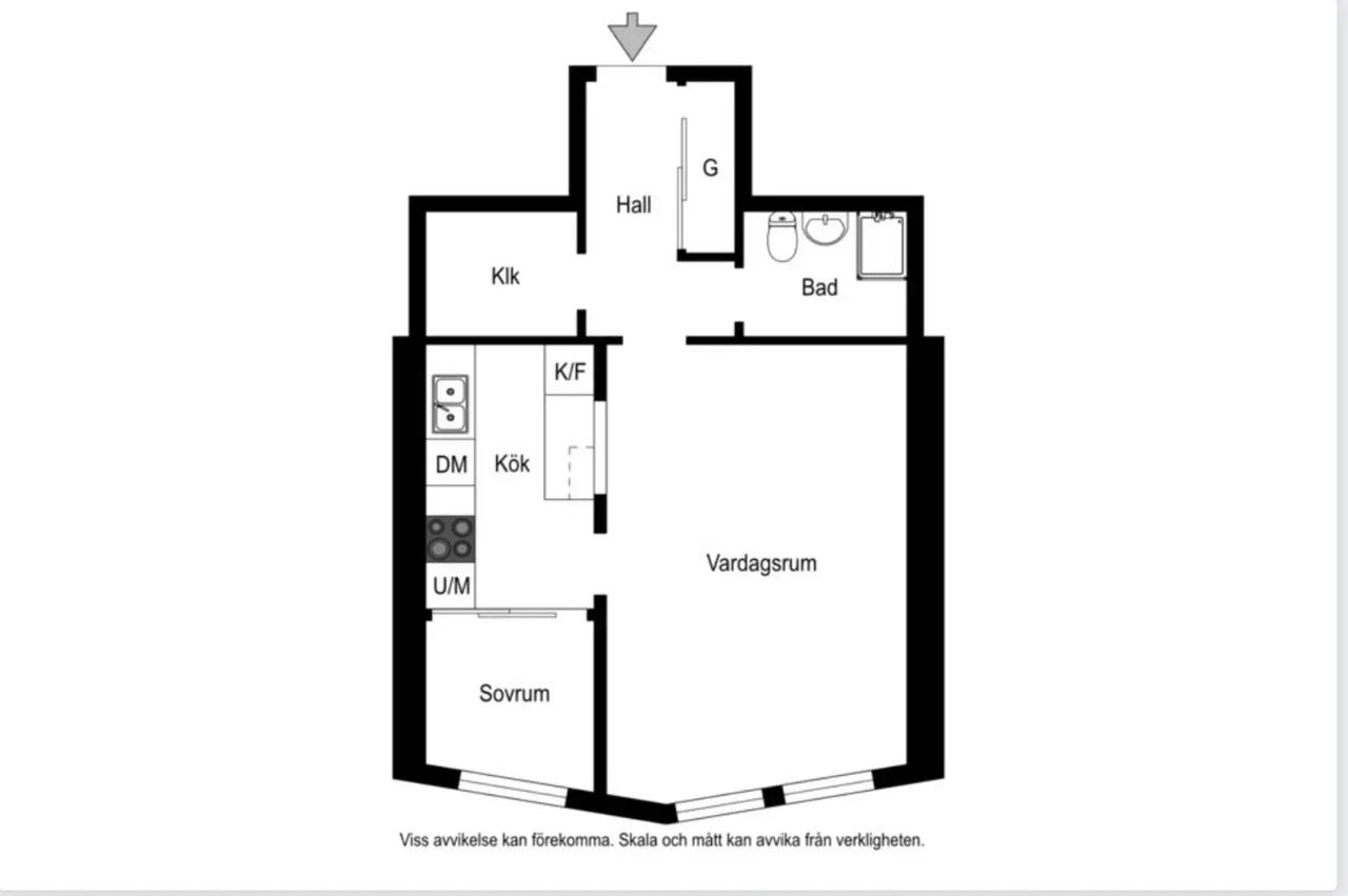 Planritning för Näsbydalsvägen 16