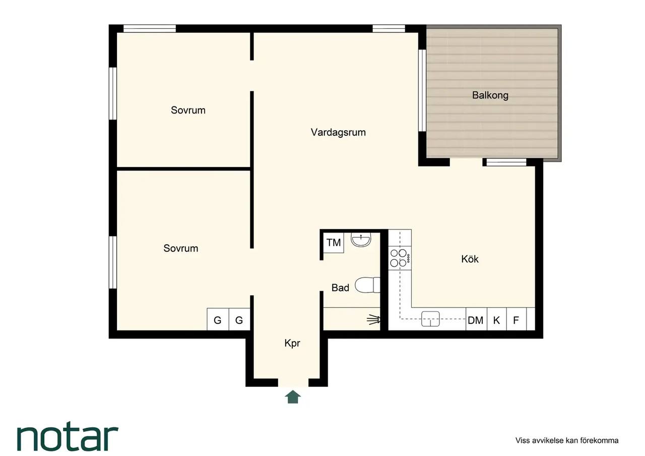 Floor plan for Tallåsvägen 308