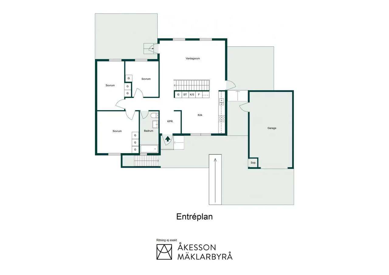 Floor plan for Citadellvägen 28