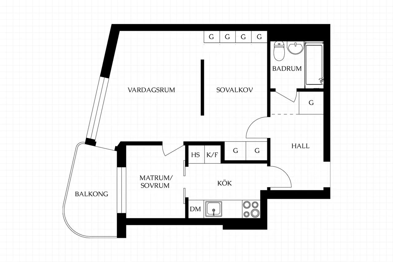 Floor plan for Pokalvägen 4