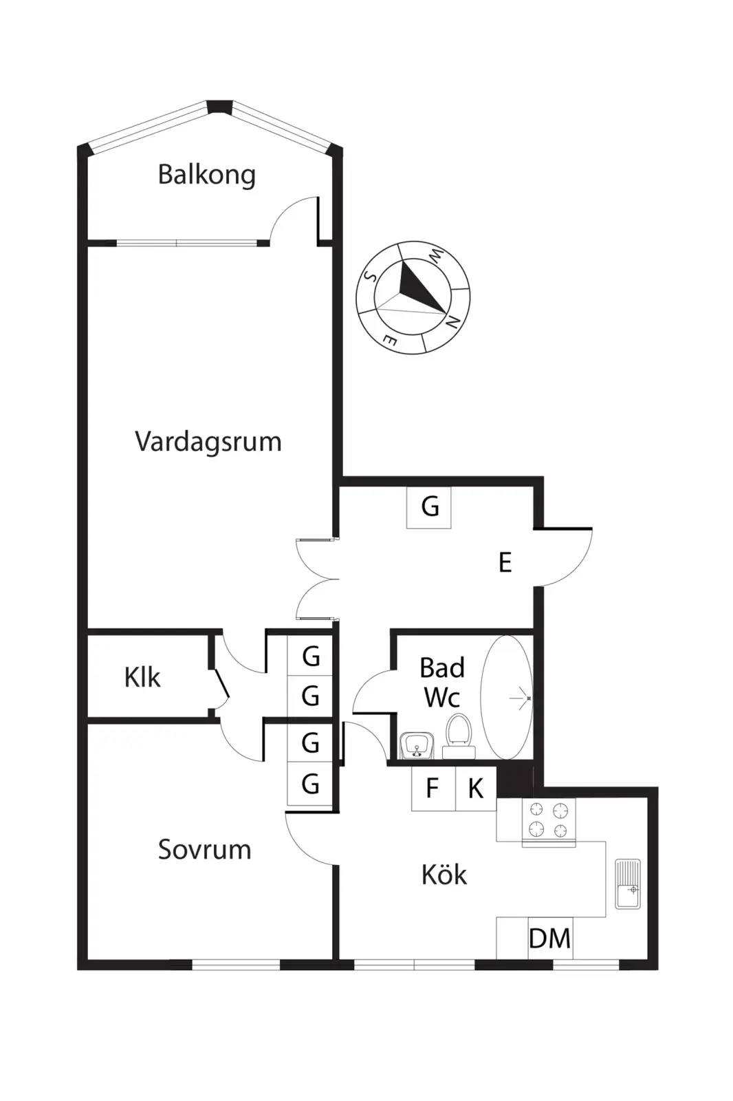 Floor plan for Tvillingarnas gata 331