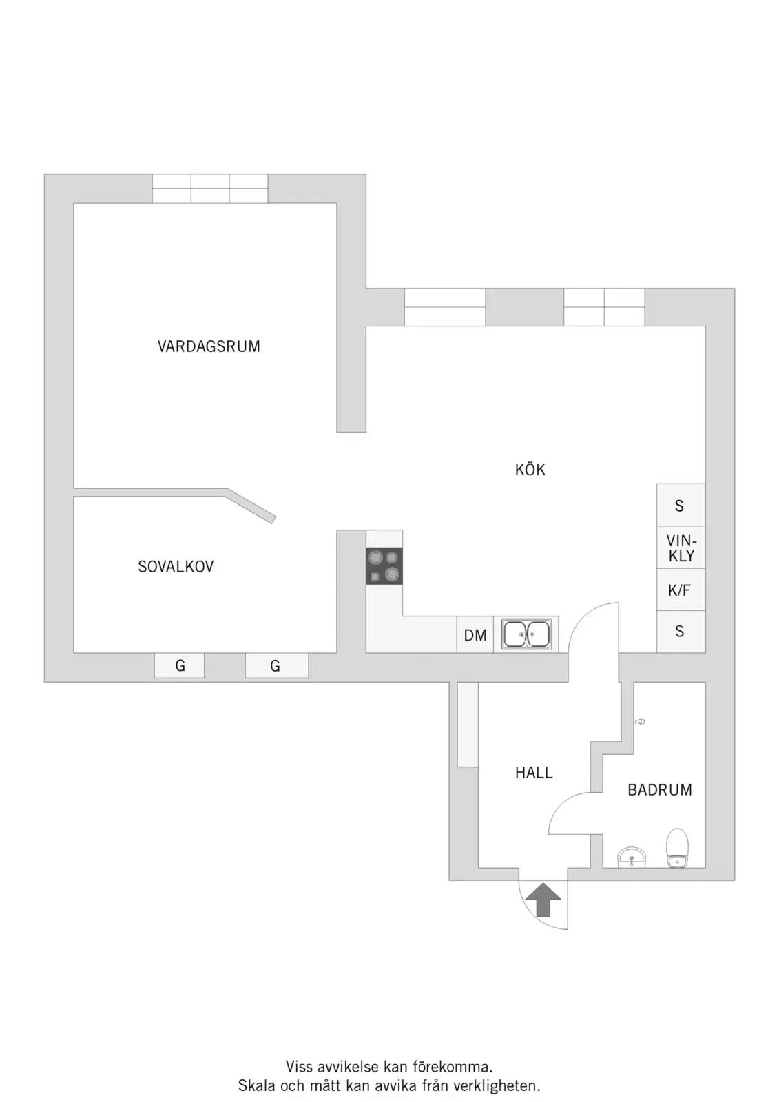 Planritning för Hvitfeldtsgatan 11A