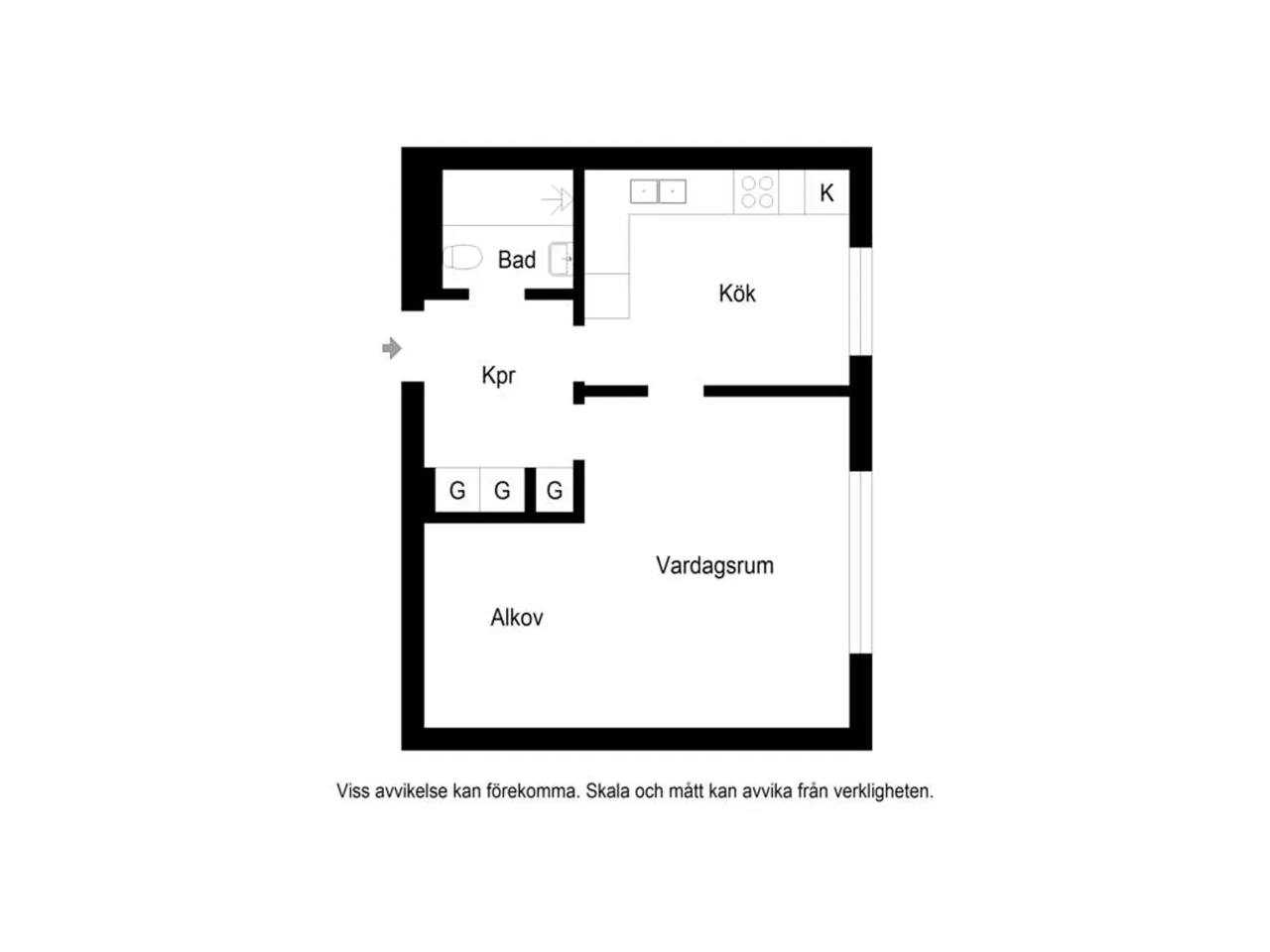 Planritning för Backvägen 3