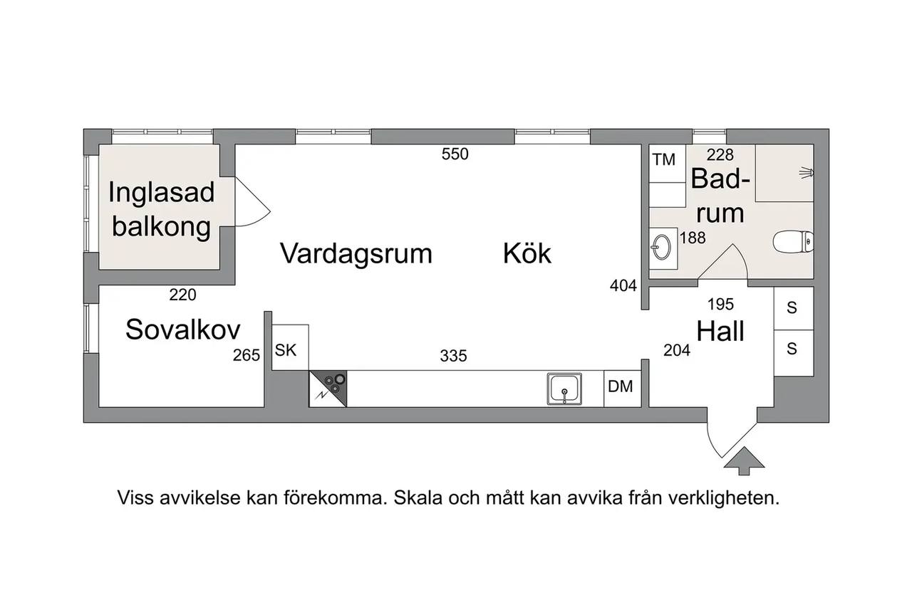 Floor plan for Monsungatan 40