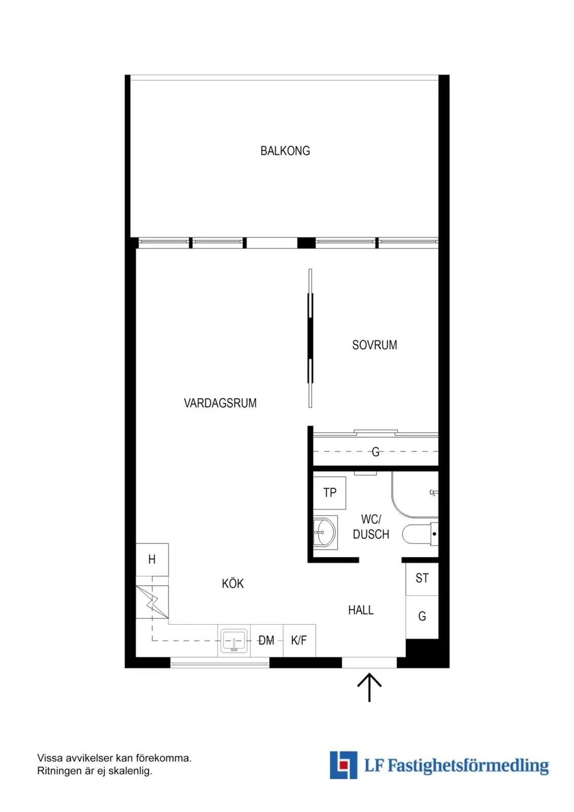 Floor plan for Attundagränd 5