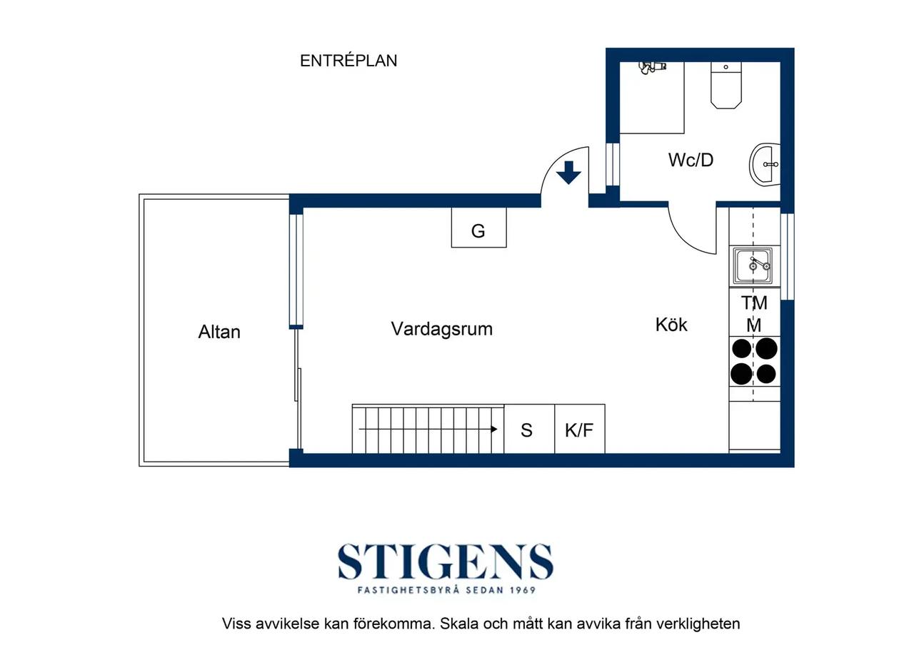 Planritning för Södervägen 29J