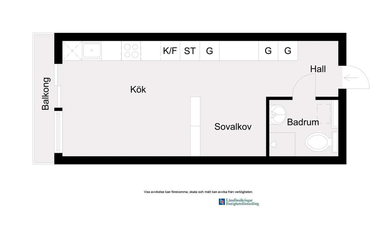 Floor plan for Drabantgatan 11