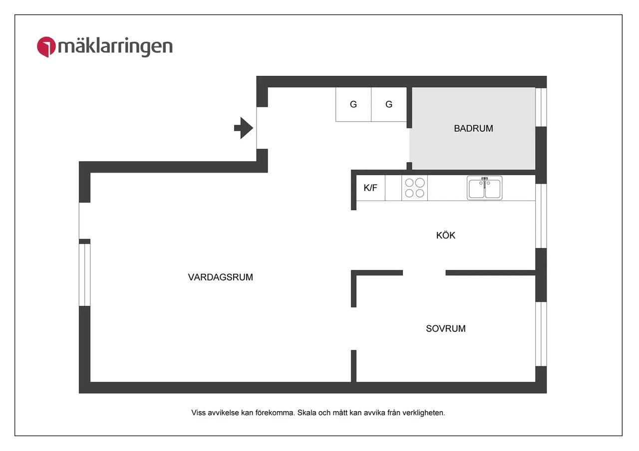 Planritning för Tunnlandsvägen 58A