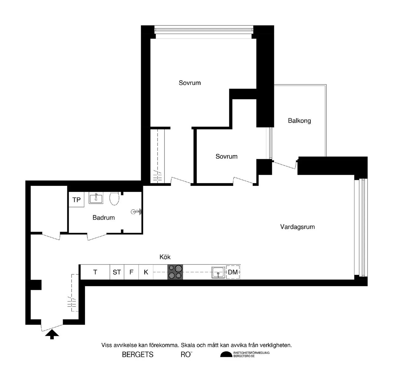 Floor plan for Torsplan 8