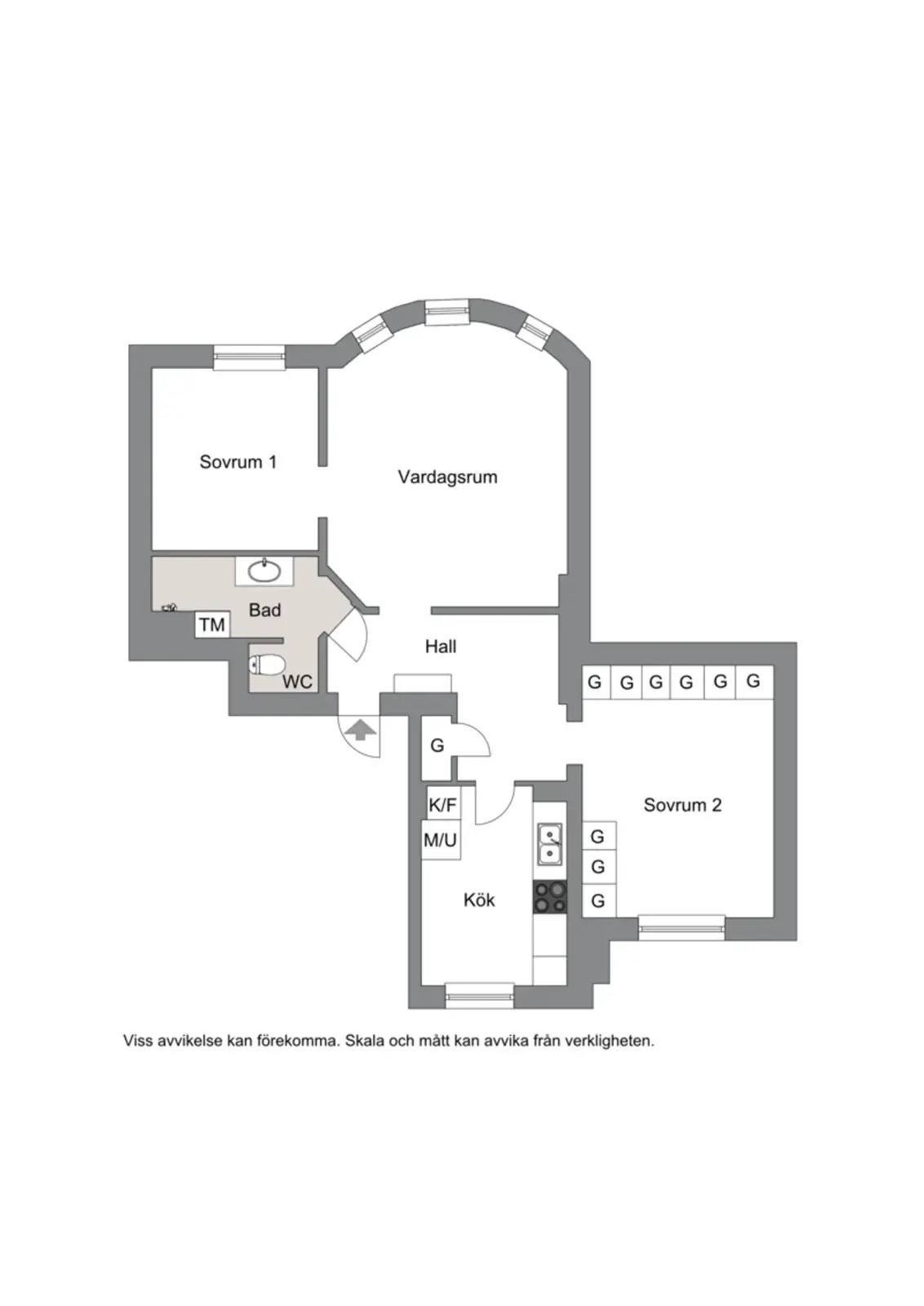 Planritning för Repslagaregatan 16