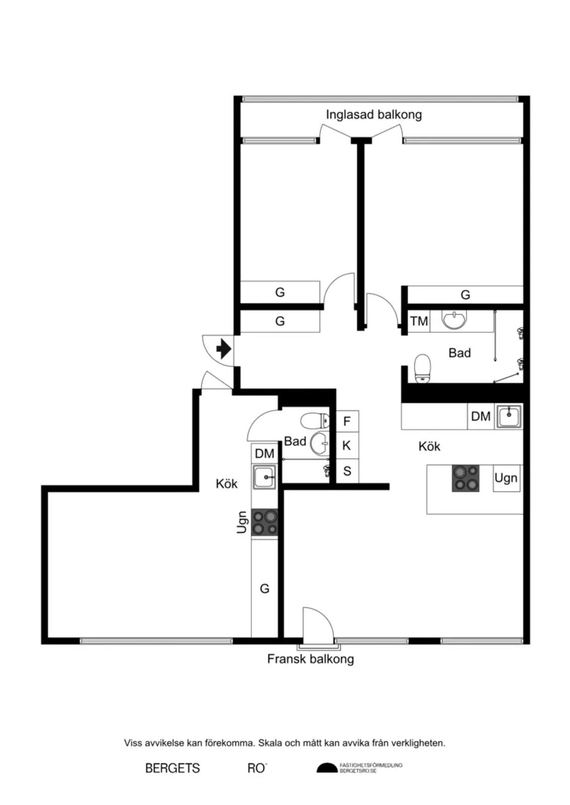 Floor plan for Valhallavägen 6