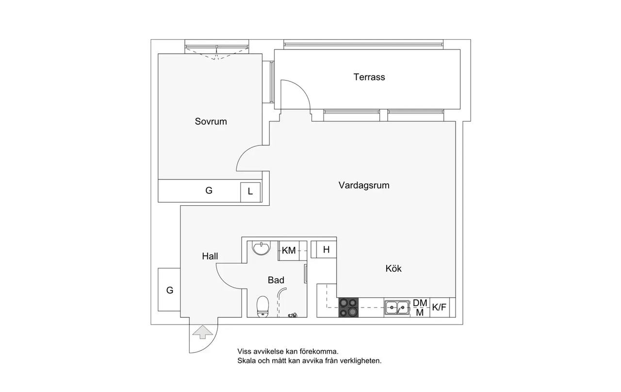 Floor plan for Mjölnarvägen 10A