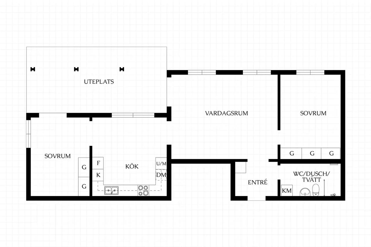 Floor plan for Kadettens gata 3
