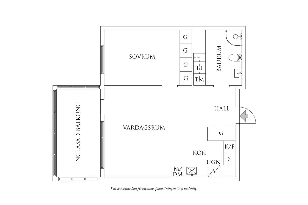 Floor plan for Kvarnbygatan 41